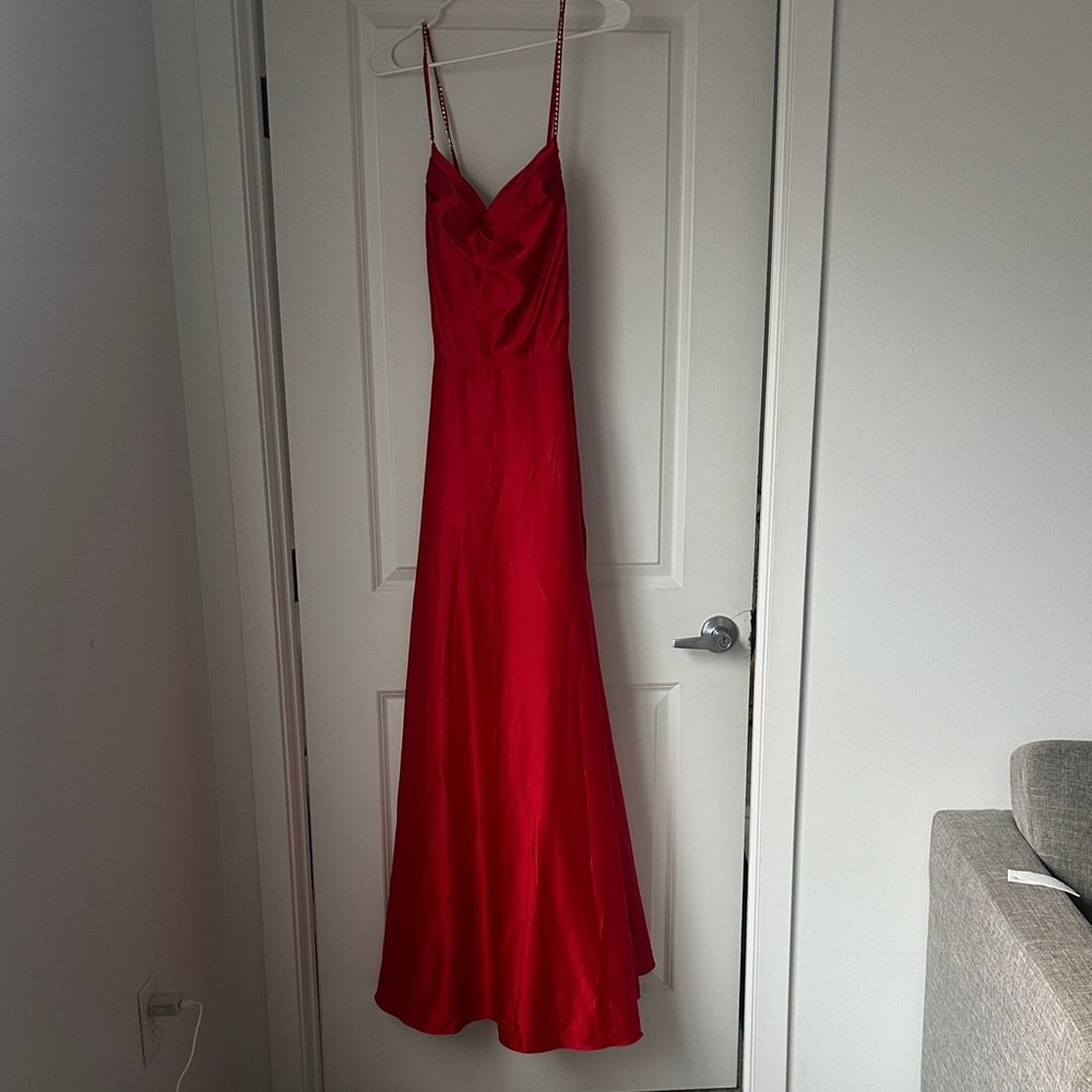 Elegant Red Maxi Dress
